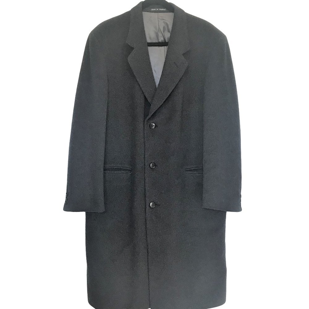 MARC JEFFRIES Vintage Gray Wool Coat L XL
